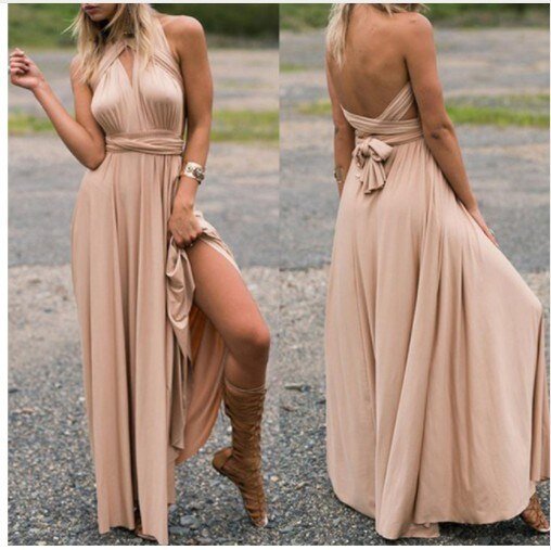 Elegant Lång Klänning – Stil & Komfort