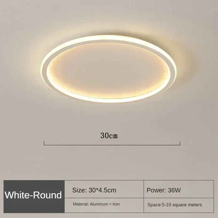LAMPAN – Elegant Skandinavisk Rund LED Taklampa