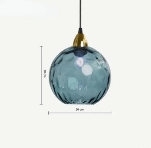 LAMPETT Elegant Glasboll Hänglampa – Stilfull Belysning för Hemmet