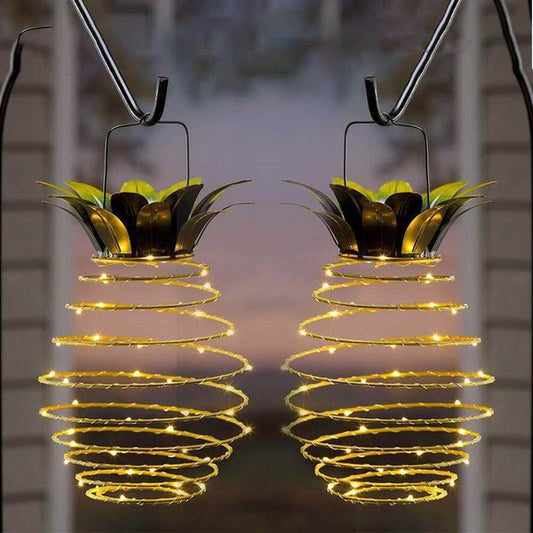 Solcells Trädgårdslampa Ananas – Tropisk Mysbelysning