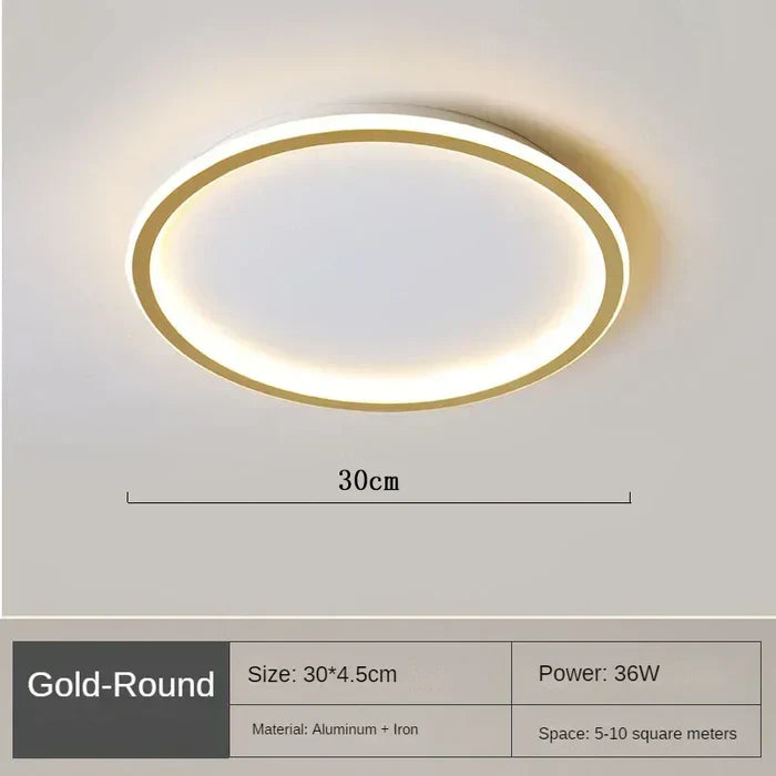 LAMPAN – Elegant Skandinavisk Rund LED Taklampa