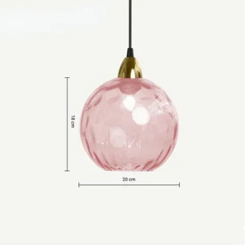 LAMPETT Elegant Glasboll Hänglampa – Stilfull Belysning för Hemmet