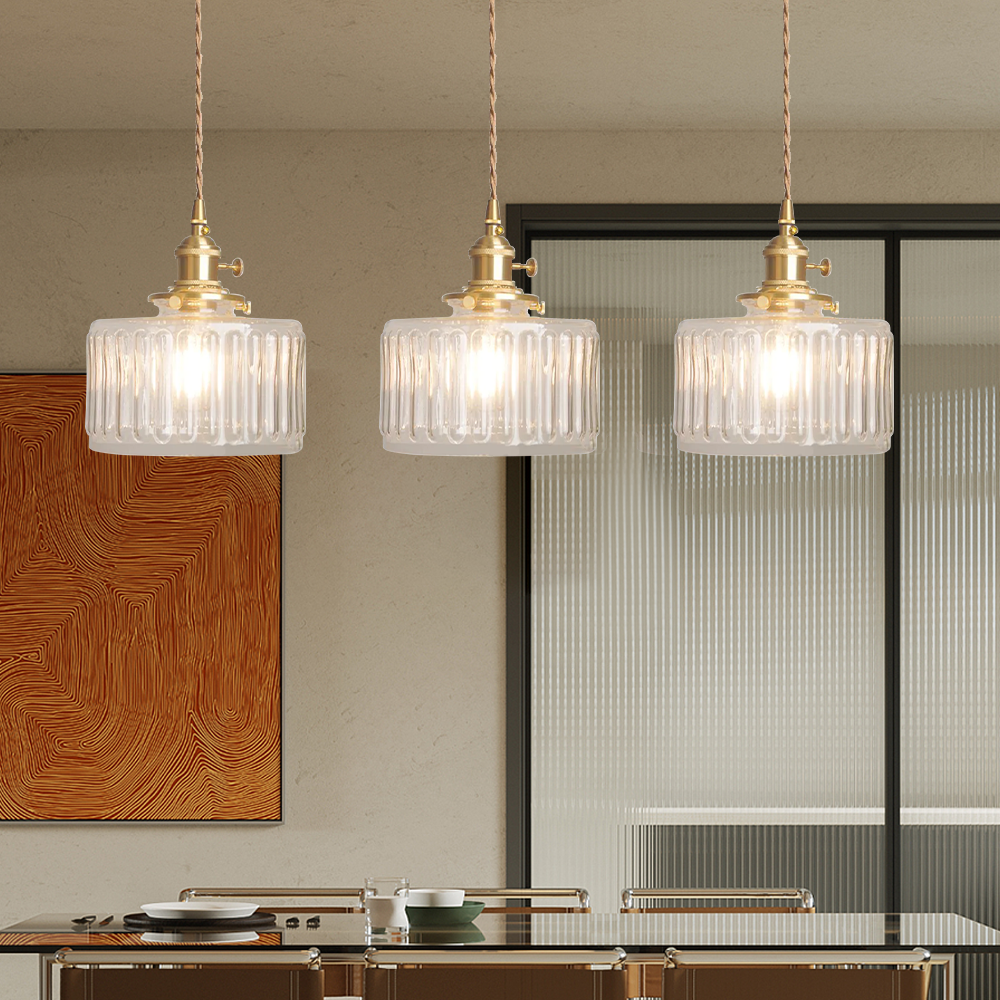 Vintage Kristallpendellampa – Elegant & Justerbar Belysning