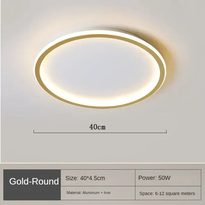 LAMPAN – Elegant Skandinavisk Rund LED Taklampa