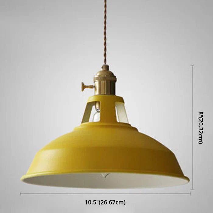 Industriell Retro Metallhänglampa – Stilfull Belysning