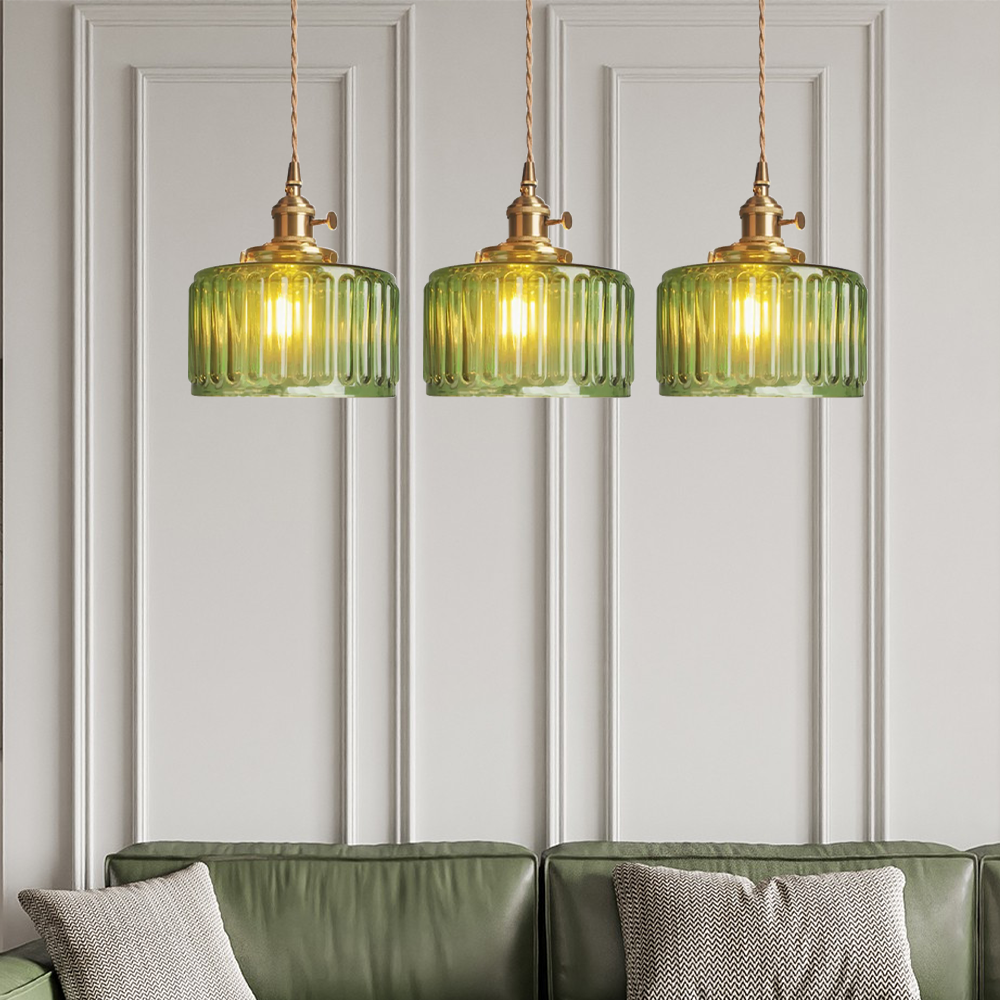 Vintage Kristallpendellampa – Elegant & Justerbar Belysning