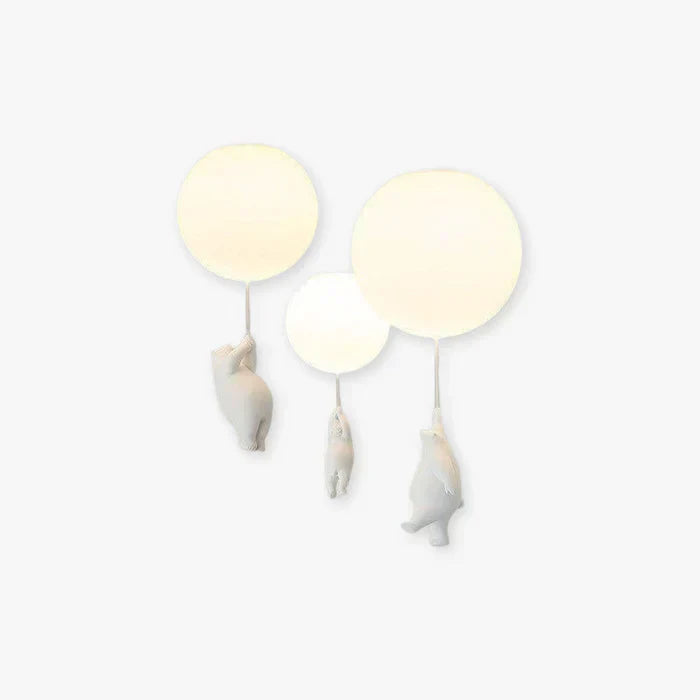 LUMIBEAR Lekfull Pendellampa med Björn & Ballong