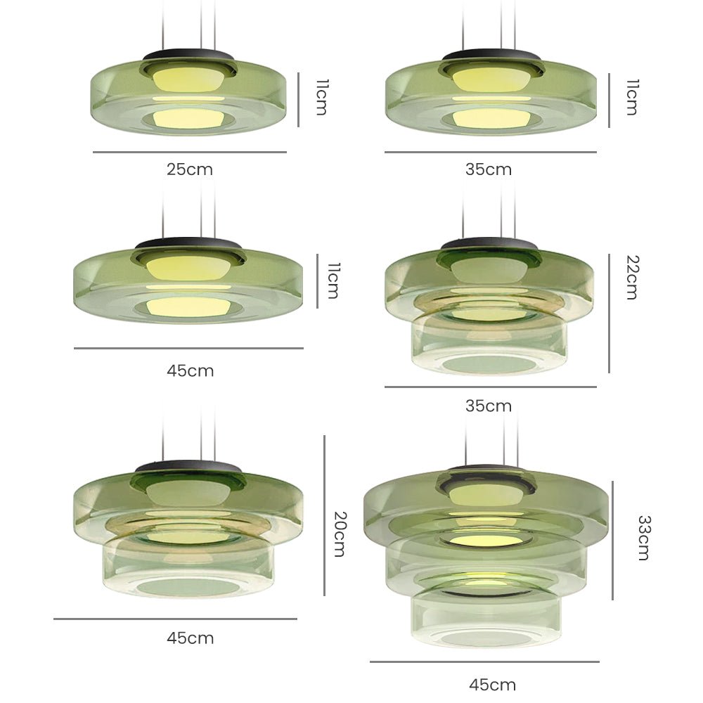 Bauhaus-inspirerad Glaspendellampa – Elegant Belysning