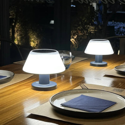 Miljövänlig Solcellsbordslampa – Elegant & Energieffektiv