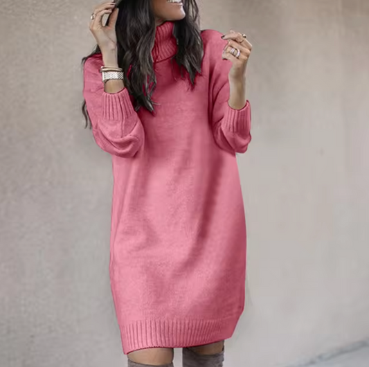 Mysig Turtleneck Klänning – Komfort & Stil