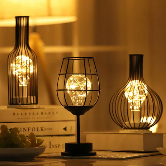 Ava Luxe LumiGris Elegant Bordslampa Svart