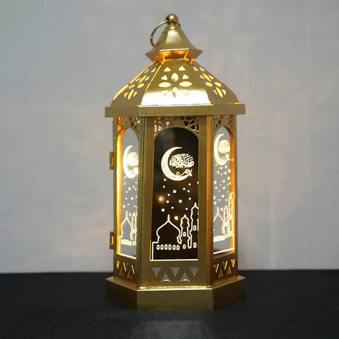 Elegant Ramadan-lampa i smidesjärn för atmosfär