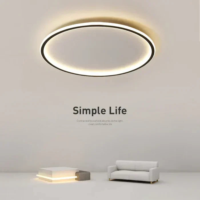 LAMPAN – Elegant Skandinavisk Rund LED Taklampa