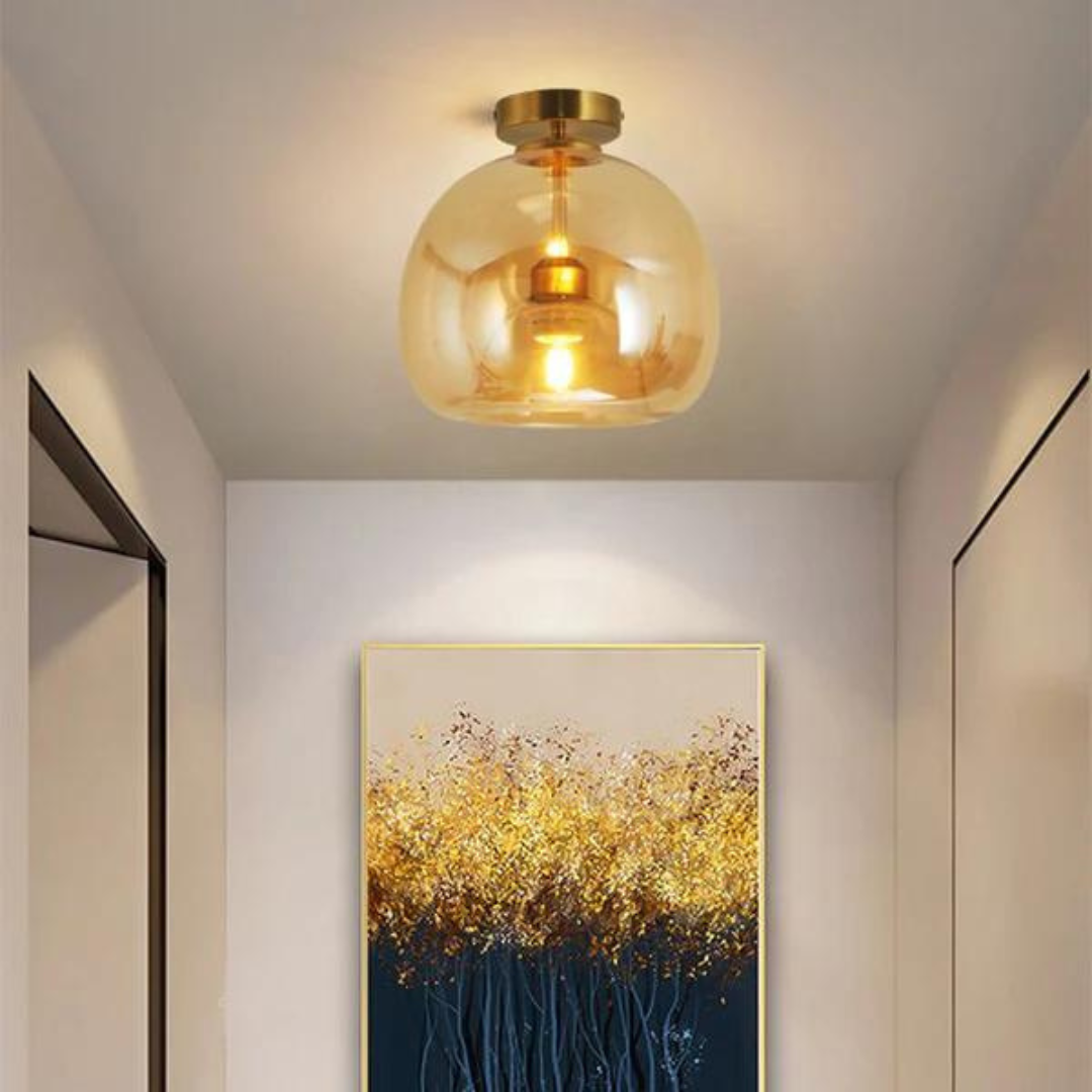 Elegant LED Taklampa för Mysig Hemmiljö