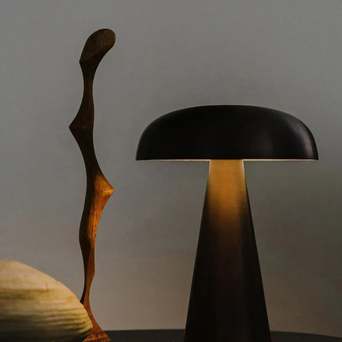Elegant Trådlös Svampformad LED Bordslampa