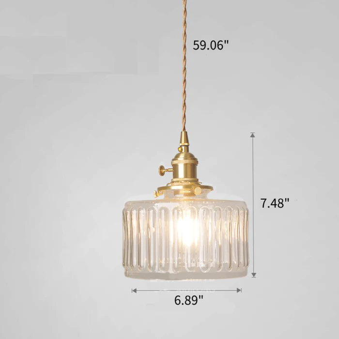 Vintage Kristallpendellampa – Elegant & Justerbar Belysning