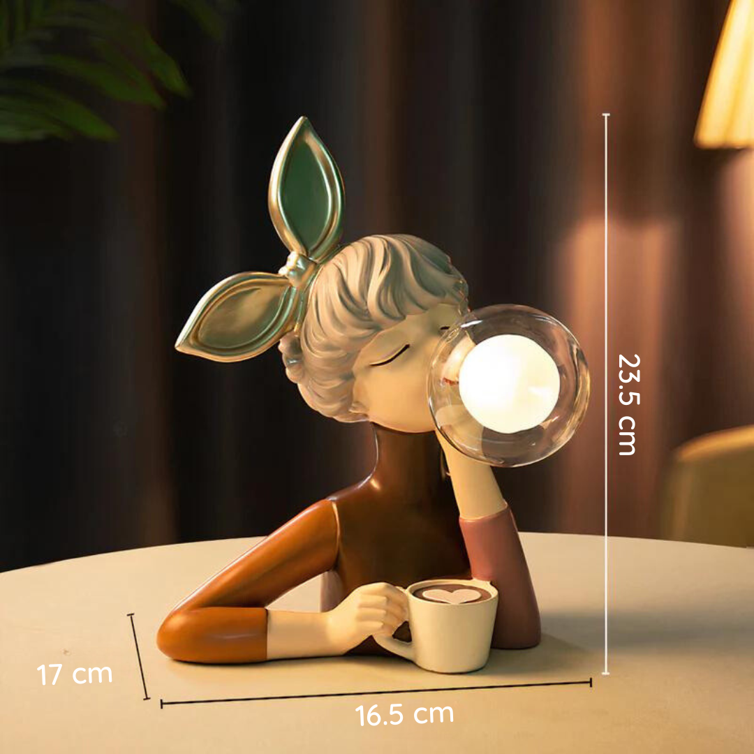 Handgjord Konstnärlig Bordslampa – Elegant & Unik