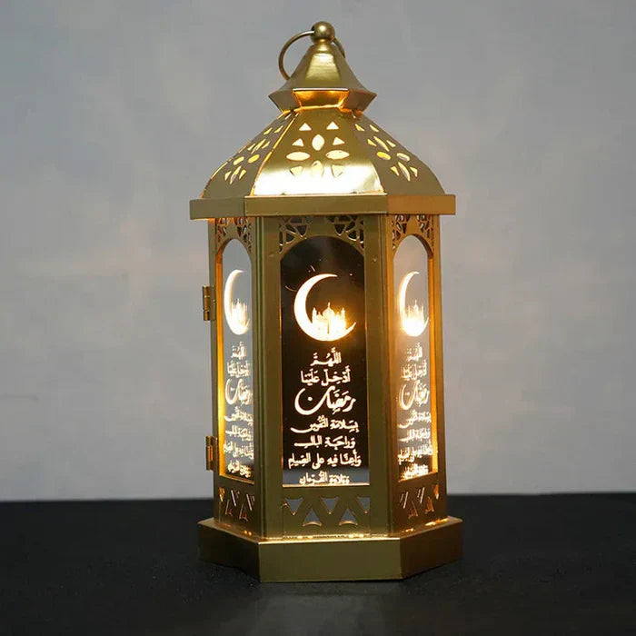 Elegant Ramadan-lampa i smidesjärn för atmosfär