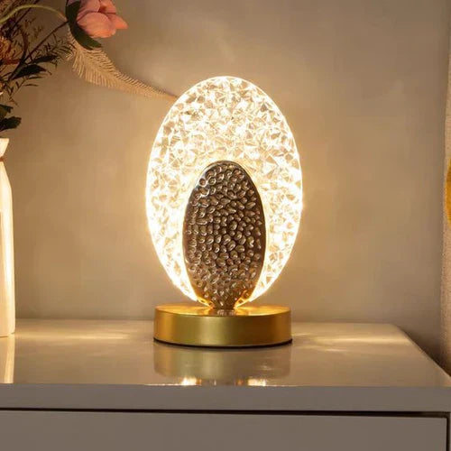 Elegant Trådlös Påfågel Bordslampa LED