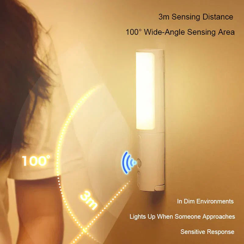 Smart LED Nattlampa med Rörelsesensor och Uppladdning