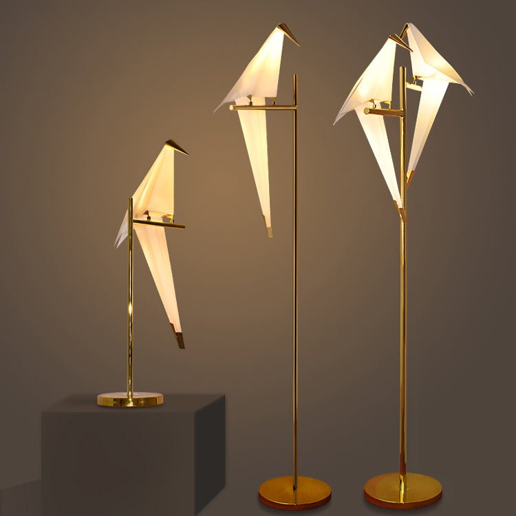 Elegant Magnetisk Origami Fågel Lampa LED