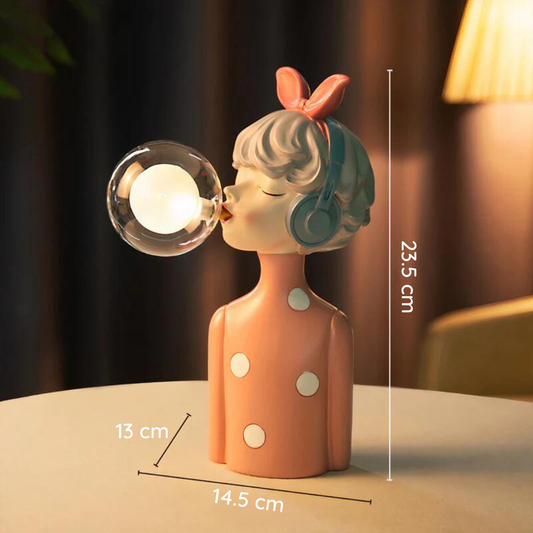 Handgjord Konstnärlig Bordslampa – Elegant & Unik