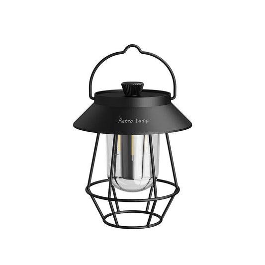 Retro LED Campinglykta – Mysig, USB-Uppladdningsbar
