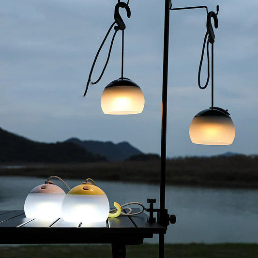 LUMINOX Vintage USB Campinglampa – Robust Utomhusbelysning