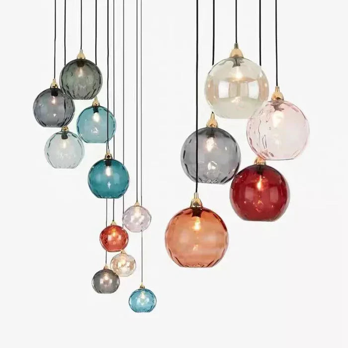 LAMPETT Elegant Glasboll Hänglampa – Stilfull Belysning för Hemmet
