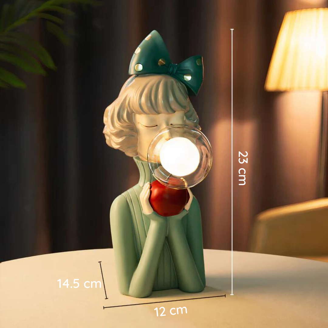 Handgjord Konstnärlig Bordslampa – Elegant & Unik