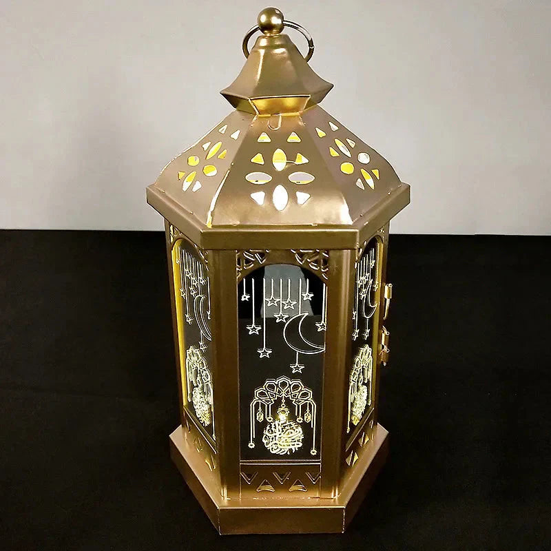 Elegant Ramadan-lampa i smidesjärn för atmosfär