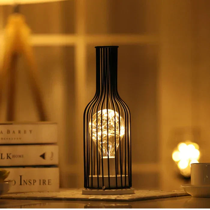 Ava Luxe LumiGris Elegant Bordslampa Svart