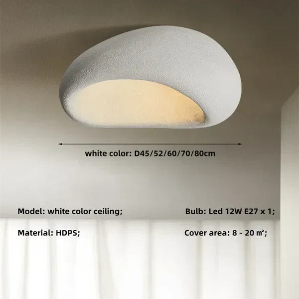 LUMINAIRE – Wabi-Sabi Taklampa med Mjukt Ljus
