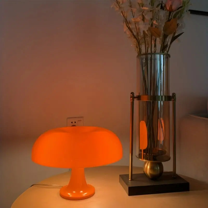 Elegant Bärbar Svampbordslampa med LED-belysning