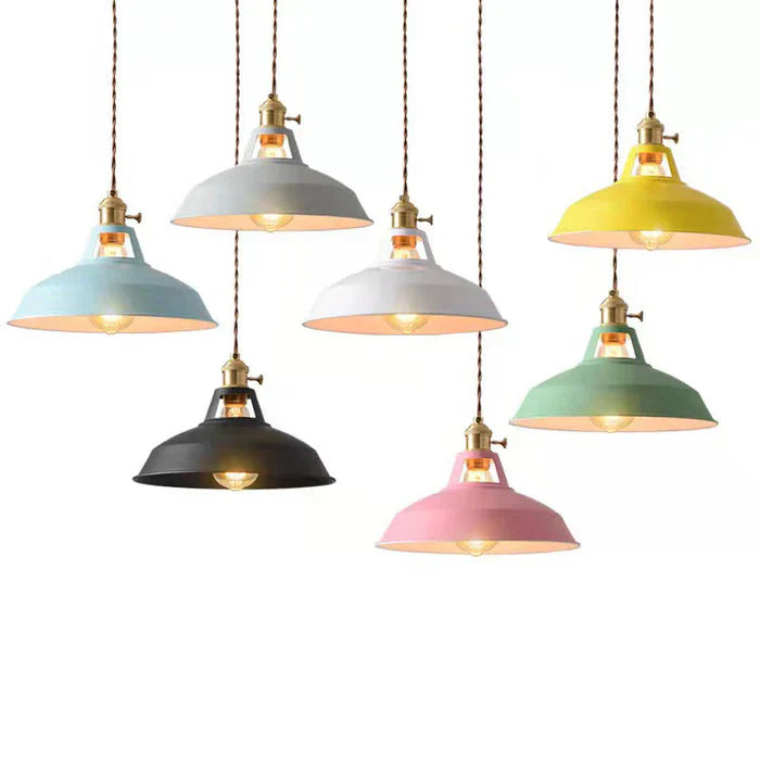 Industriell Retro Metallhänglampa – Stilfull Belysning