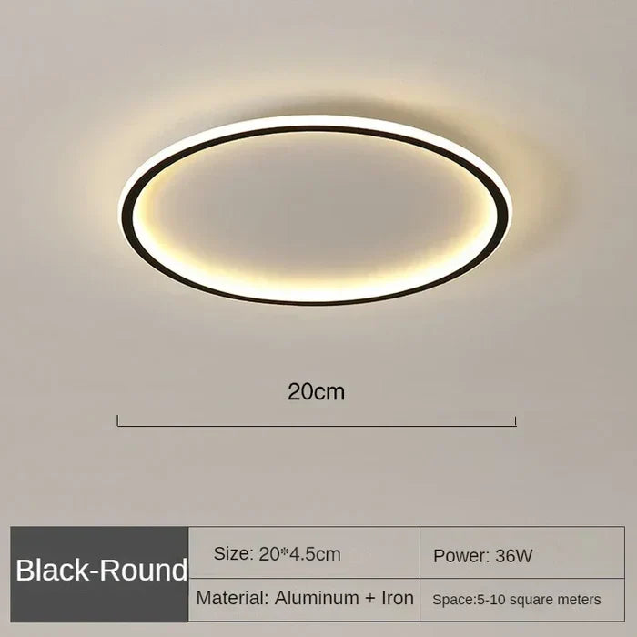 LAMPAN – Elegant Skandinavisk Rund LED Taklampa