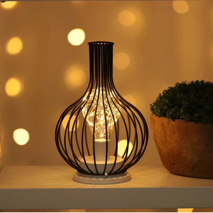 Ava Luxe LumiGris Elegant Bordslampa Svart