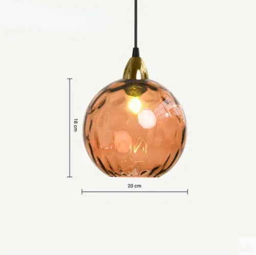 LAMPETT Elegant Glasboll Hänglampa – Stilfull Belysning för Hemmet