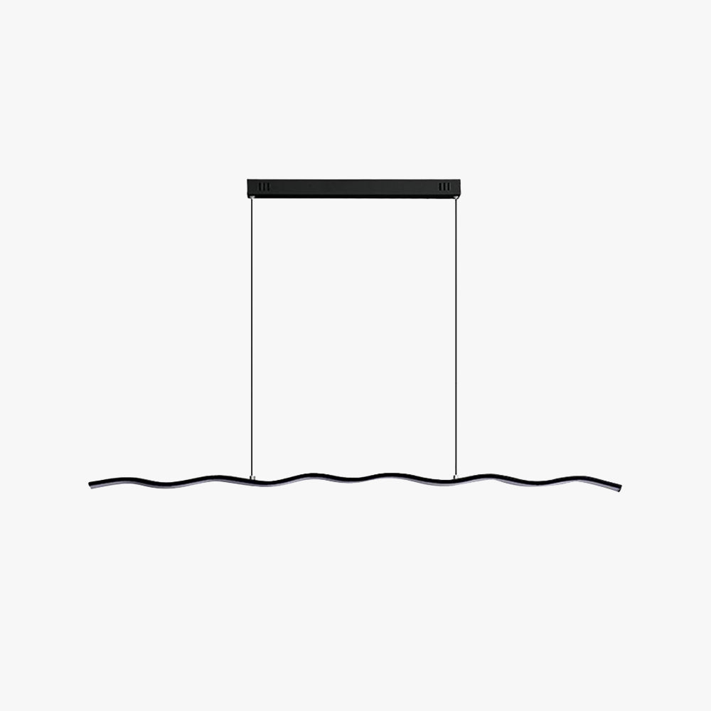 Modern Justerbar LED Pendellampa – Vågformad Design