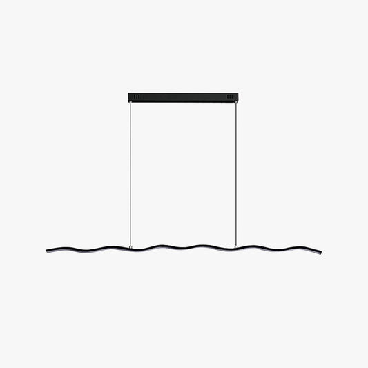 Modern Justerbar LED Pendellampa – Vågformad Design