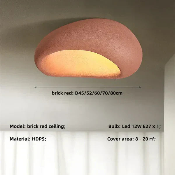 LUMINAIRE – Wabi-Sabi Taklampa med Mjukt Ljus