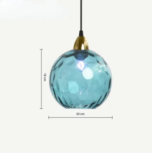 LAMPETT Elegant Glasboll Hänglampa – Stilfull Belysning för Hemmet