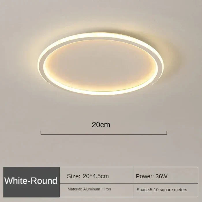 LAMPAN – Elegant Skandinavisk Rund LED Taklampa