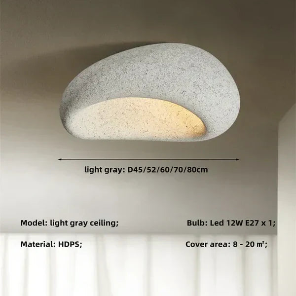 LUMINAIRE – Wabi-Sabi Taklampa med Mjukt Ljus