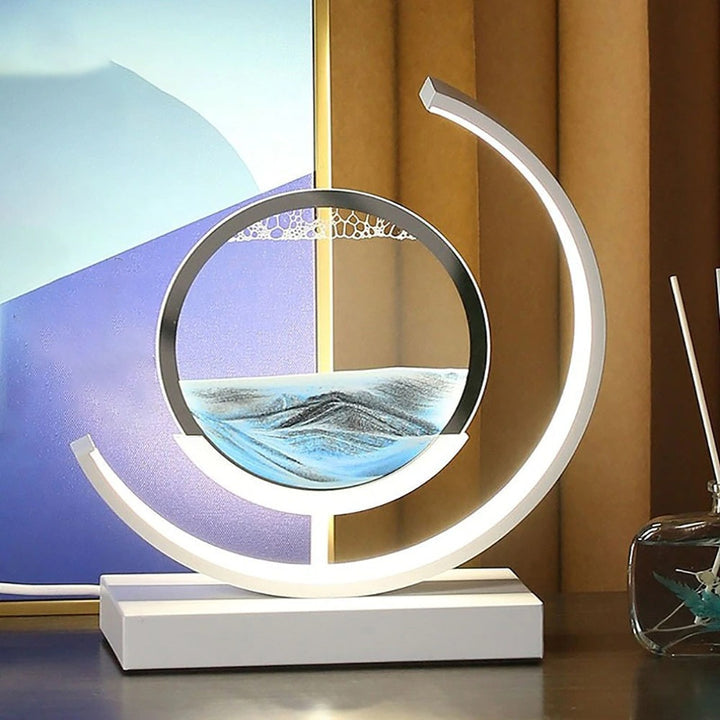 Abyss 3D Sand Skål Bordslampa – Avkopplande LED-design