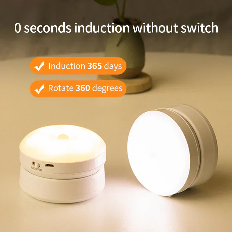 Smart Rörelsesensor Nattlampa – Stilren & Justerbar