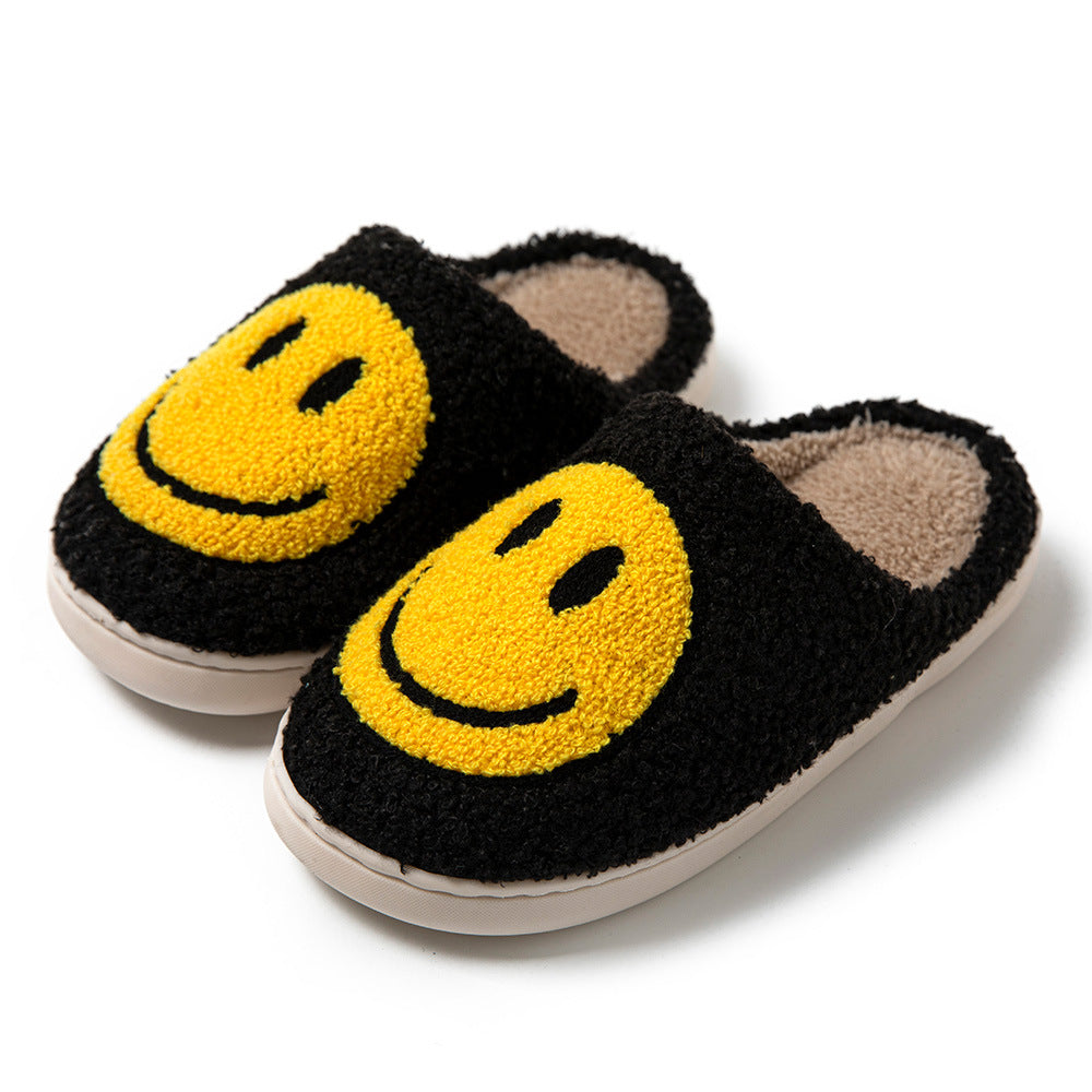 Mysiga Smiley Face Plyschsandaletter – Komfort & Stil