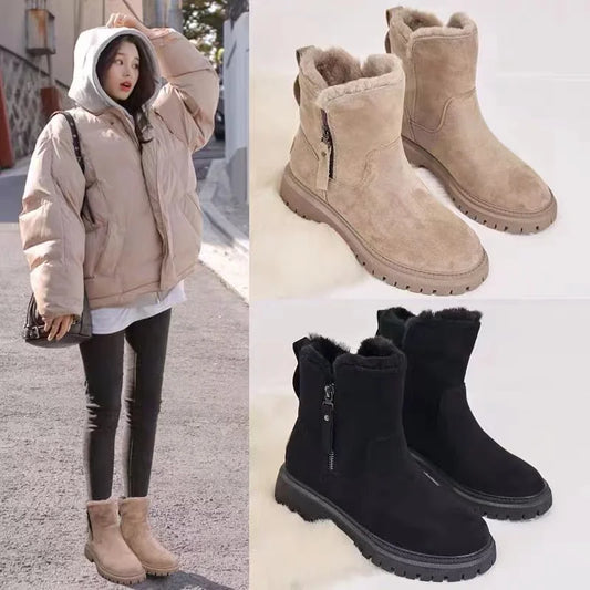 Stiliga Mid-Calf Vinterboots för Kvinnor