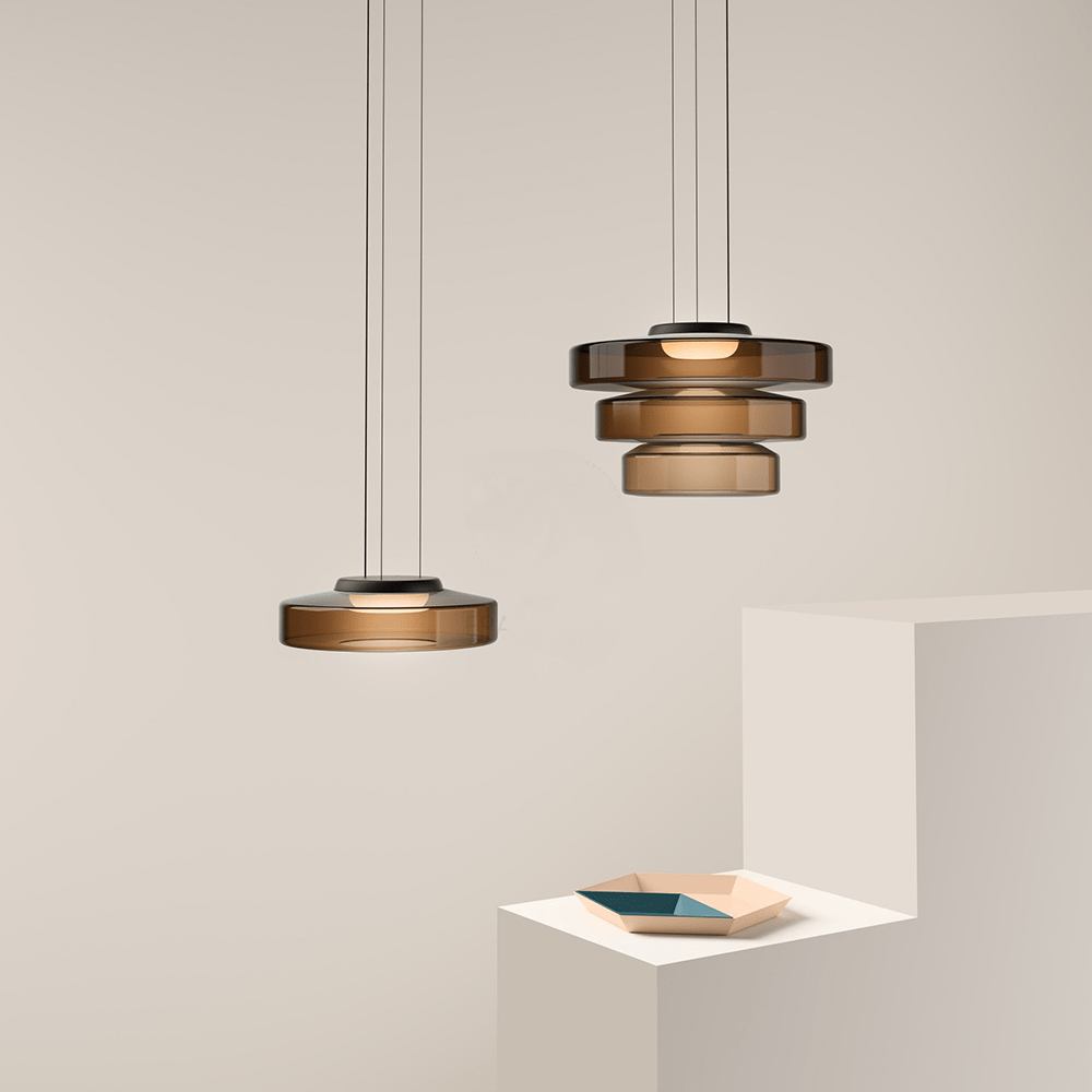 Bauhaus-inspirerad Glaspendellampa – Elegant Belysning