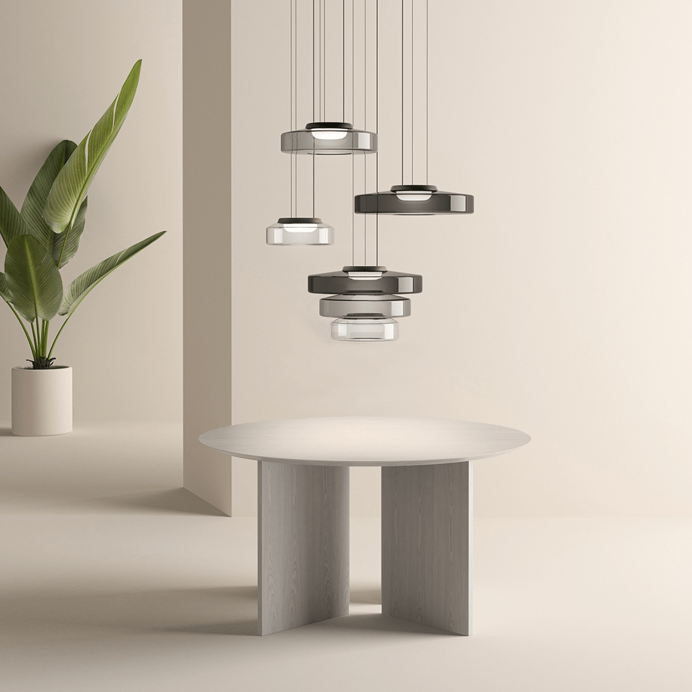 Bauhaus-inspirerad Glaspendellampa – Elegant Belysning